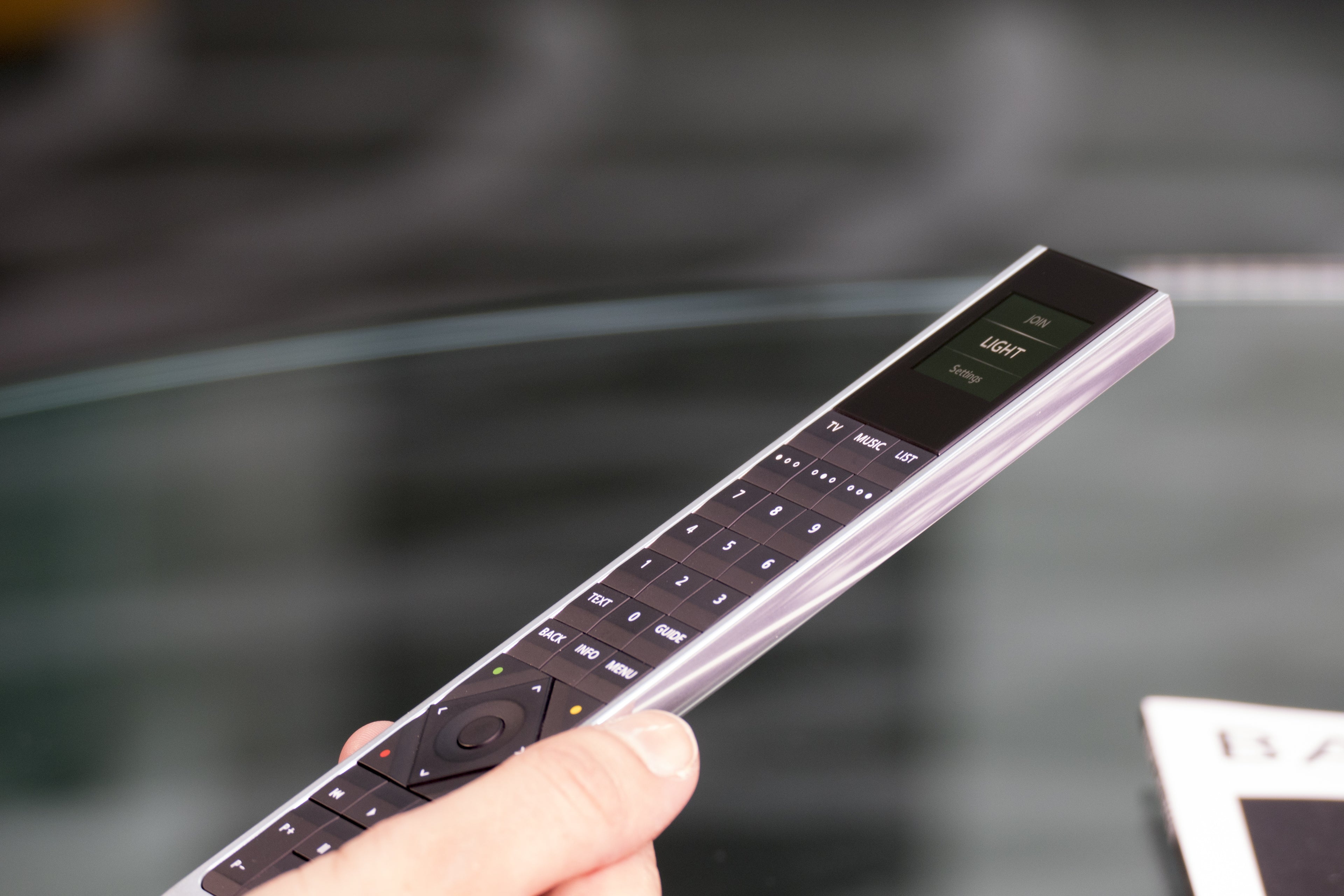 BeoRemote One in Silber glänzend