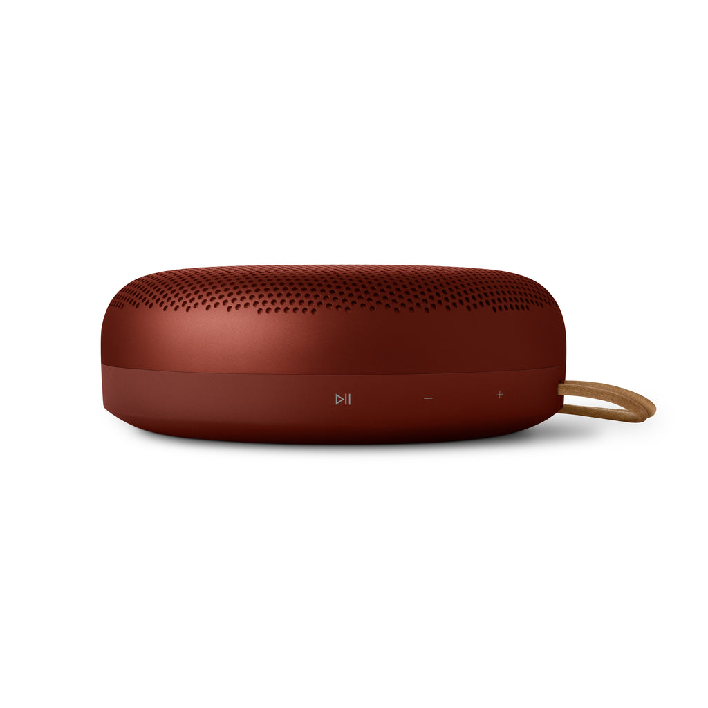 Bang & Olifsen, B&O Beosound A1 (3. Generation) rustic red - Play Taste und Lautstärkeregelung