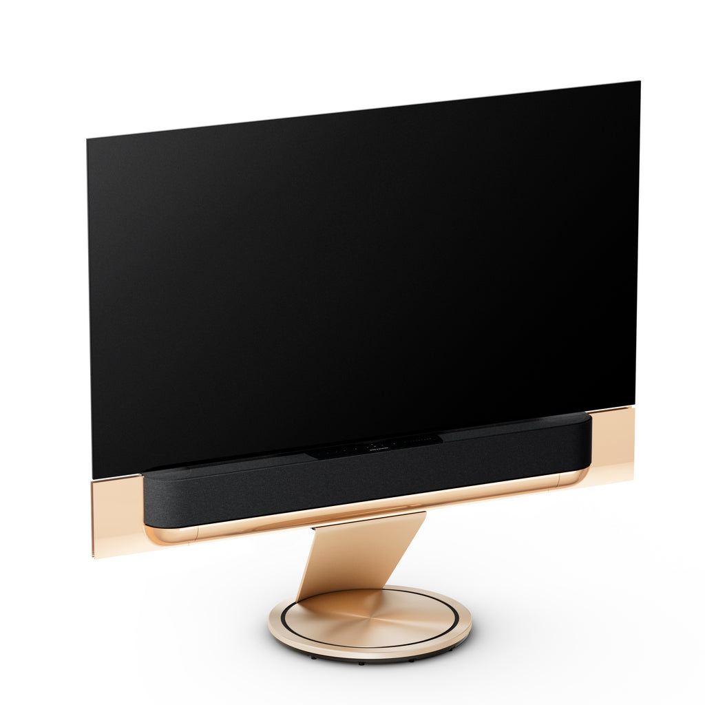 Bang & Olufsen Beovision Theatre 65 Zoll auf Bodenstandfuß, Cover in grey melange